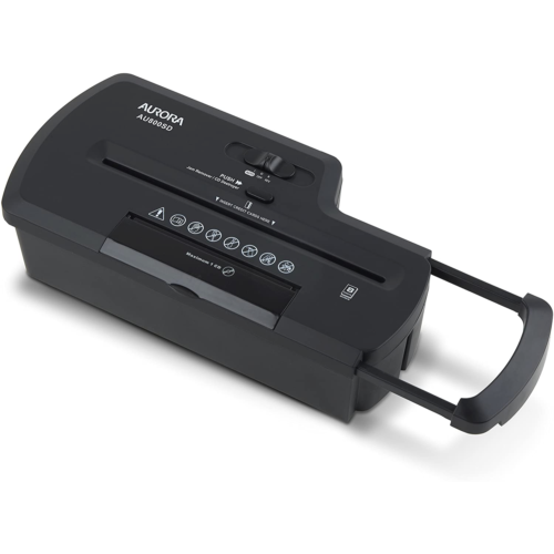 AU800SD – Déchiqueteur à coupe en bandes professionnel CD pour cartes de crédit sans...