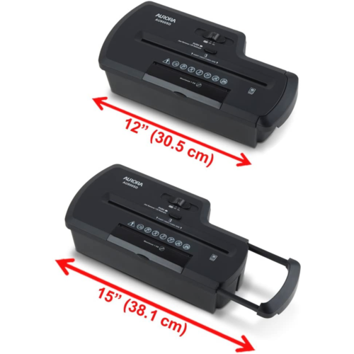 AU800SD – Déchiqueteur à coupe en bandes professionnel CD pour cartes de crédit sans...