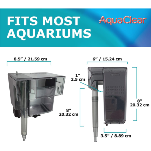 AquaClear A615 Fish Tank Filter 40 to 70 Gallons 110v