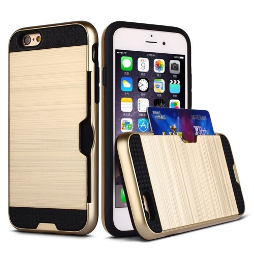 PROMOBILE  Apple Iphone 6 / 6S - Shockproof Slim Wallet Credit Card Holder Case Cover [Pro-Mobile]