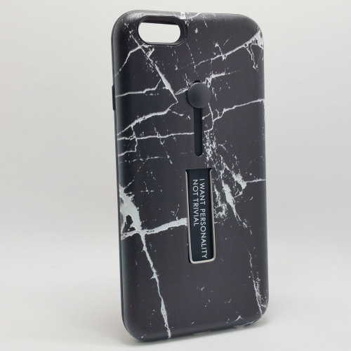 PROMOBILE  Apple Iphone 6 / 6S - Personality Ring Holder Hybrid Kickstand Case Design [Pro-Mobile]