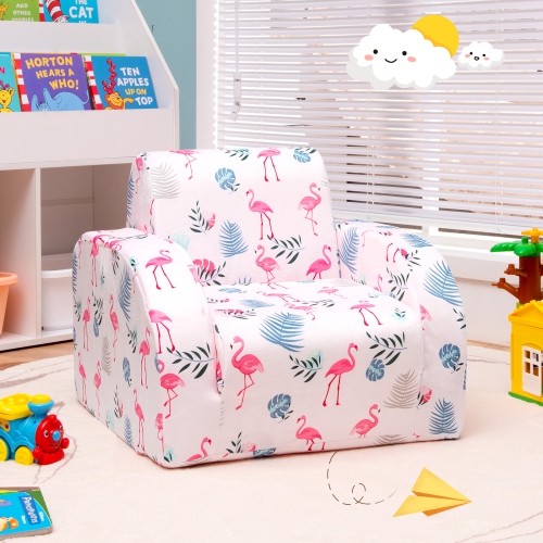 Fauteuil multifonction pour enfant 3-en-1 avec canapé rembourré pour enfant de TopBuy - Rose/Bleu