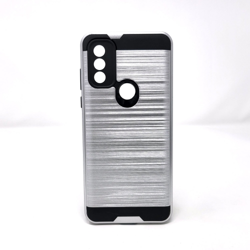 Moto G Pure/G Power 2022 de Motorola – Étui mince en métal brossé à double couche antichoc [Pro-Mobile]