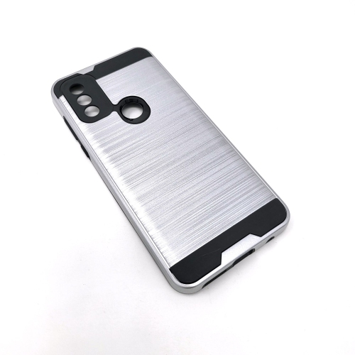 Moto G Pure/G Power 2022 de Motorola – Étui mince en métal brossé à double couche antichoc [Pro-Mobile]