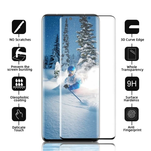 Paquet de 2 protecteurs d’écran en verre trempé pour Galaxy S22 Ultra 5G de Samsung [couverture intégrale HD] [installation facile] [bord rond]