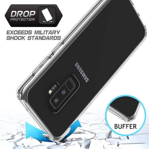 Samsung Galaxy S9 Plus Clear Case Shockproof Tough Gel Transparent Air Cushion Heavy Duty Phone Back Cover