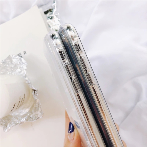 For Apple iPhone 11 White Clear Gel Case Heavy Duty Shockproof Liquid Glitter TPU Silicone Back Cover