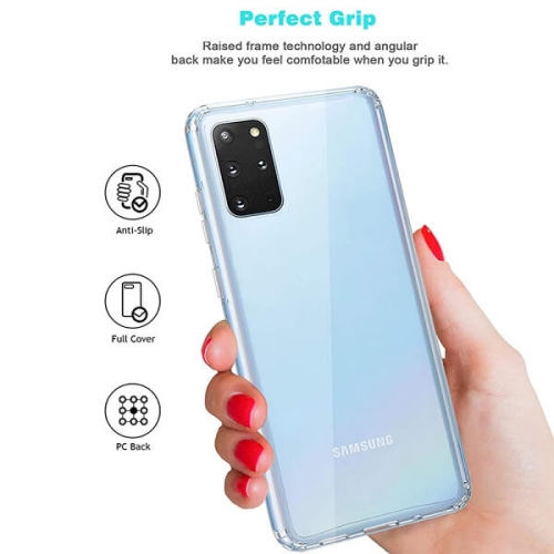 Samsung Galaxy S20 Plus Clear Case Shockproof Tough Gel Transparent Air Cushion Heavy Duty Phone Back Cover