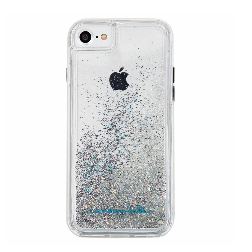 SUPERSHIELD  for Apple Iphone Se 2020 Clear Gel Case Heavy Duty Shockproof Liquid Glitter Tpu Silicone Back Cover In White