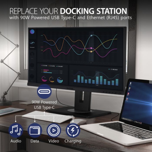 Moniteur ACL IPS HD intégrale GTG 5 ms 75 Hz de 24 po DE VIEWSONIC - Noir
