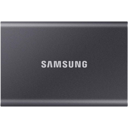 SAMSUNG  T7 500GB Portable SSD Hard Drive USB 3.2 Gen.2 10GB Titan In Gray