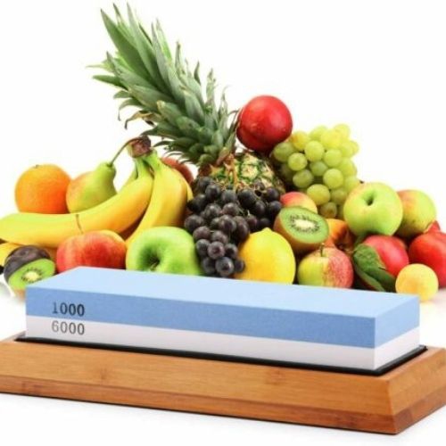 Knife Sharpening Stone Whetstone 2-Sided Professional Grade Waterstone Blade ...