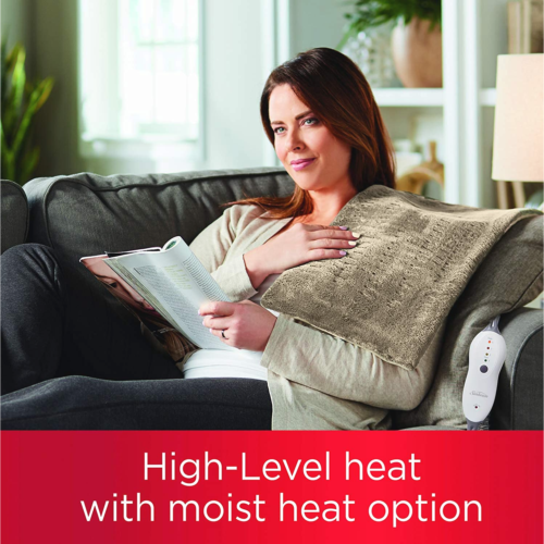 Sunbeam – coussin chauffant standard à humidité humide, beige