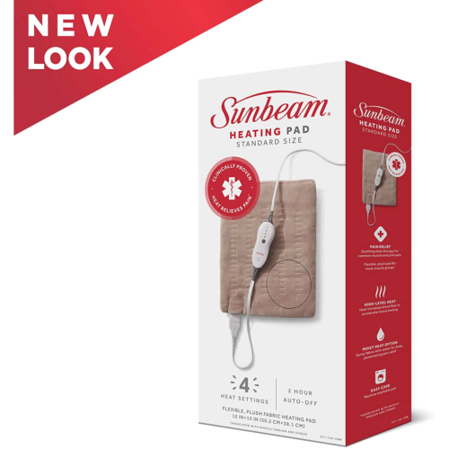Sunbeam – coussin chauffant standard à humidité humide, beige
