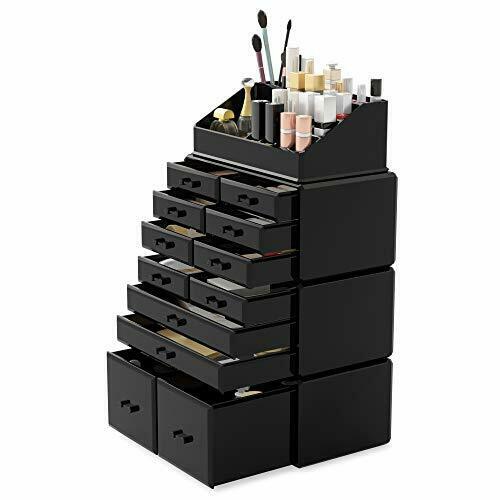 Readaeer Makeup Cosmetic Organizer Storage Drawers Display Boxes Case with 12...