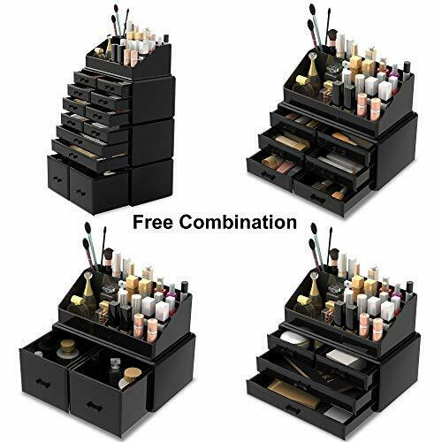 Readaeer Makeup Cosmetic Organizer Storage Drawers Display Boxes Case with 12...