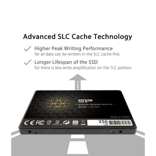 Silicon Power 256GB SSD 3D NAND TLC A58 Performance Boost SATA III