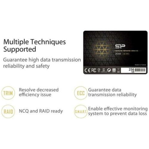 Silicon Power 256GB SSD 3D NAND TLC A58 Performance Boost SATA III