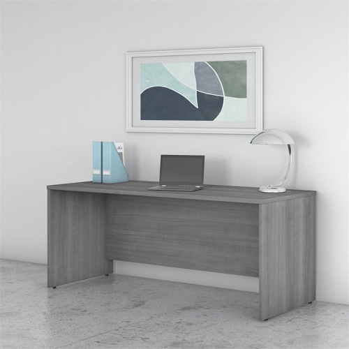 Atlin Design Office Desk in Platinum Gray
