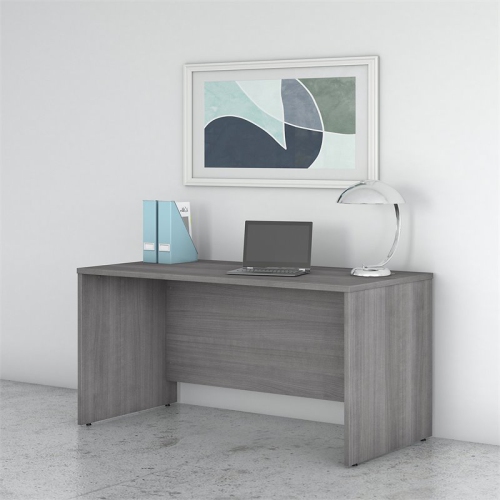 Scranton & Co Furniture 60W x 30D Office Desk in Platinum Gray