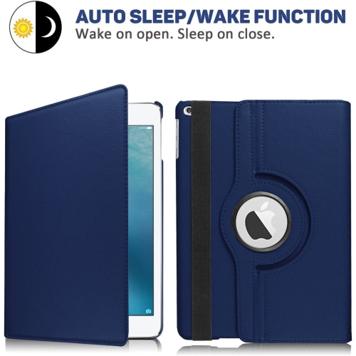 SupeRShield- Apple iPad 2 3 4 Case 360 Degree Rotating Stand Shockproof Leather Folding Smart Cover