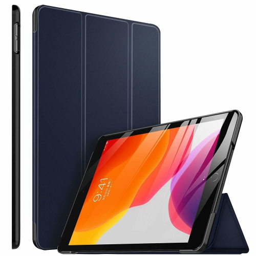 Étui folio Smart avec support magnétique en cuir bleu marine pour iPad Air 3 d’Apple