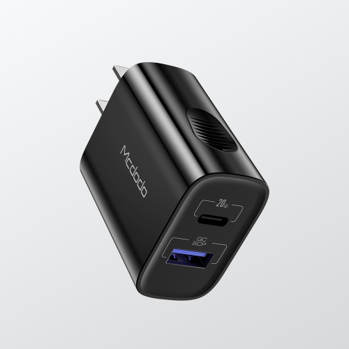 Mcdodo Dual-Port Fast Charger 20W USB-A/B/C Charger for New iPhone& All phones, 3.0 Fast Charger, USB C Wall Charger PD Charger Compatible Phone 14
