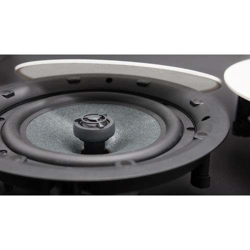 Haut-parleurs de plafond GS de 8 po, treillis blanc, par paire, impédance de 4 Ω, taille de l’unité : 8.0 po