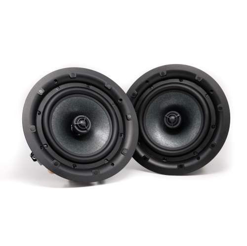 Haut-parleurs de plafond GS de 8 po, treillis blanc, par paire, impédance de 4 Ω, taille de l’unité : 8.0 po