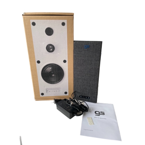 GS CLEO Bookshelf Speaker Black colour, Bluetooth 5.0, 24V/DC 2A input configuration, unit size: 320*130*162.5mm