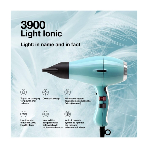 Elchim 3900 Light Ionic Hair Dryer, Light Fifties Edition