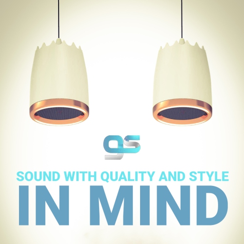 GS Pendant Speaker, White Colour, 8Ω; 70V/100V input configuration, size: 341.2*286mm