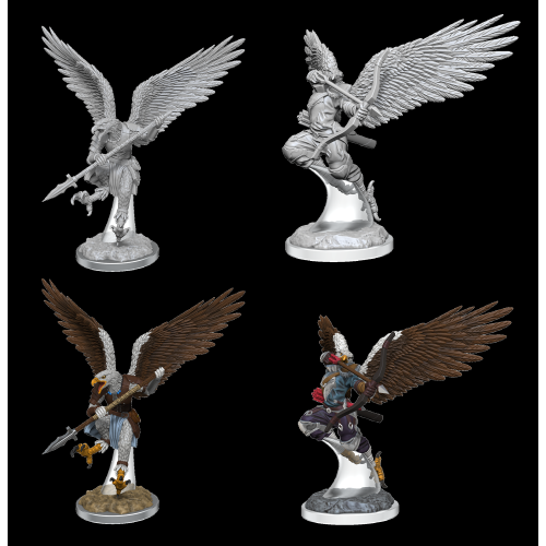 WIZKIDS GAMES  Dungeons & Dragons Nolzur's Marvelous Unpainted Miniatures: Aarakocra Fighters