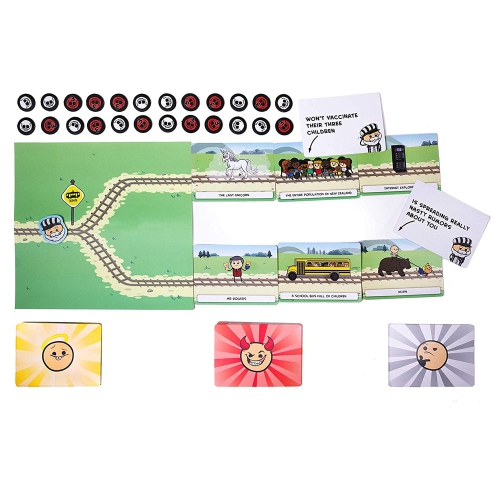 Skybound Games Trial by Trolley 3-13 players, ages 14+, 15+ minutes