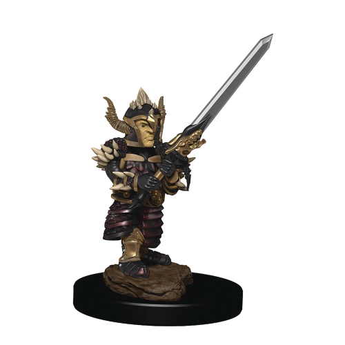 WizKids Games Dungeons & Dragons Icons of the Realms Premium Painted Figure: Halfling Fighter