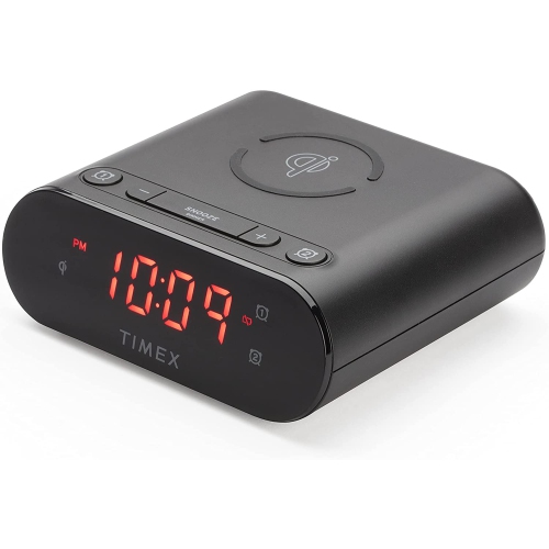 Timex TW300 Wireless Dual Charging Alarm Clock w/ Large LED Display