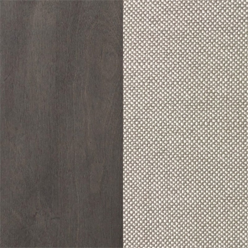 Sunset Trading Shades of Gray 18" Backless Upholstered Wood Barstool in Gray