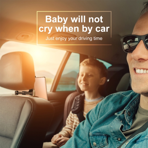 Baseus Car Headrest Mount, Angle Adjustable Headrest Tablet Mount, Universal Tablet Holder for Car Backseat, for 5" to 12.9"