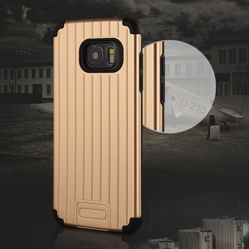 Étui pour Galaxy S7 Edge, étui pour S7 Edge de Samsung, étui rigide hybride mince à double couche brillant pare-chocs en caoutchouc souple antichoc