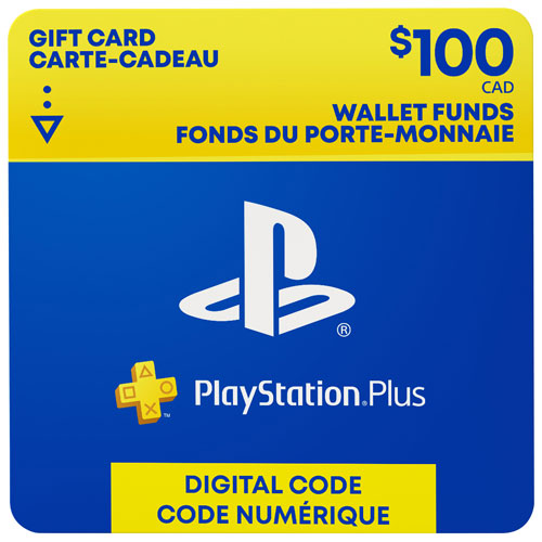 PlayStation Plus $100 Wallet Fund Gift Card - Digital Download