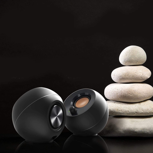 Creative Pebble 2.0 USB-Powered Desktop Speakers with Far-Field Drivers and Passive Radiators for Pcs and Laptops