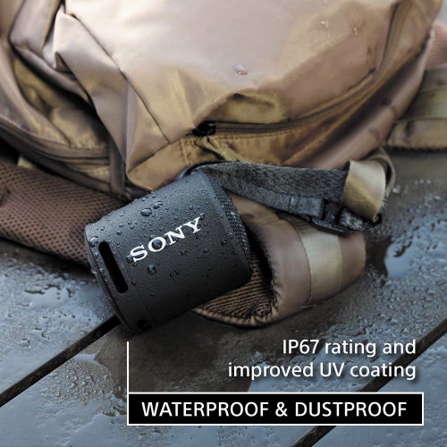 Sony SRS-XB13 Extra BASS Wireless Portable Compact Speaker IP67 Waterproof Bluetooth, Black