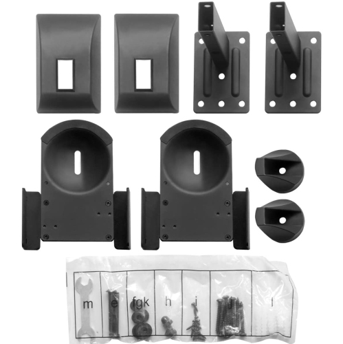 Suptek Dual Side Clamping Bookshelf Speaker Wall Mounting Bracket for Large Surrounding Sound Speakers, Hold Up to 55 lbs. (