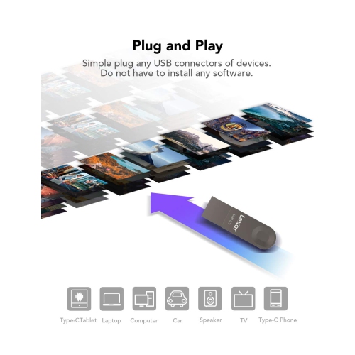 Lexar 128GB USB Stick, USB 3.2 Gen 1 USB A & USB C Flash Drive up to 100MB/s, Type-C Thumb Drive Swivel Design, Jump Drive f