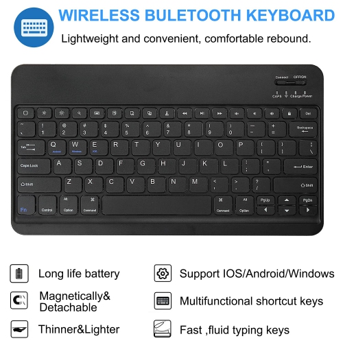 Luonih Keyboard Case for iPad Pro 12.9 2021 5th Generation/2020 4th Gen/2018 3rd Gen with Pencil Holder,Magnetic Removable K