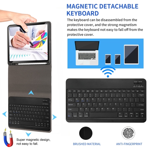 Luonih Keyboard Case for iPad Pro 12.9 2021 5th Generation/2020 4th Gen/2018 3rd Gen with Pencil Holder,Magnetic Removable K