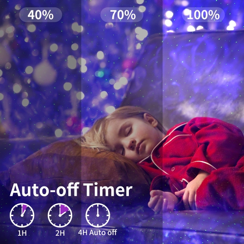 Projecteur Star, projecteur Galaxy Night Light avec télécommande et 10 effets de couleurs, haut-parleur et minuterie intégrés, projecteur de plafond
