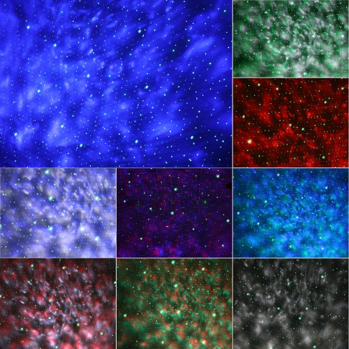 Projecteur Star, projecteur Galaxy Night Light avec télécommande et 10 effets de couleurs, haut-parleur et minuterie intégrés, projecteur de plafond