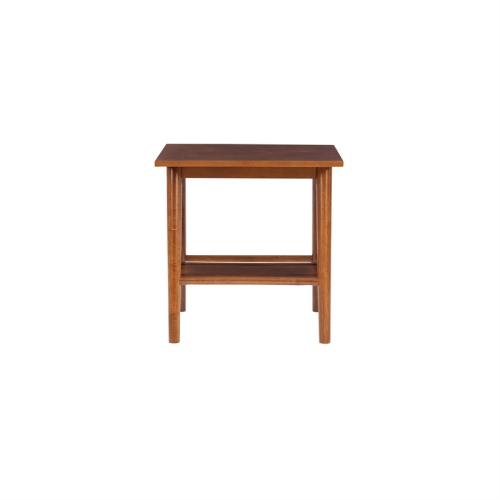 Linon Samantha Wood Accent End Table in Brown