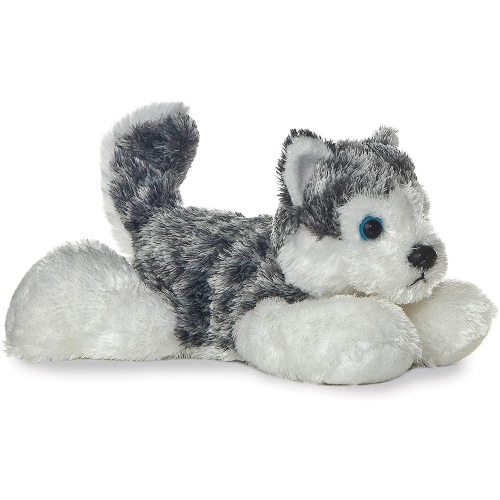 Aurora Mush HUSKY 8" Flopsie Plush Siberian Alaskan Dog Stuffed Animal